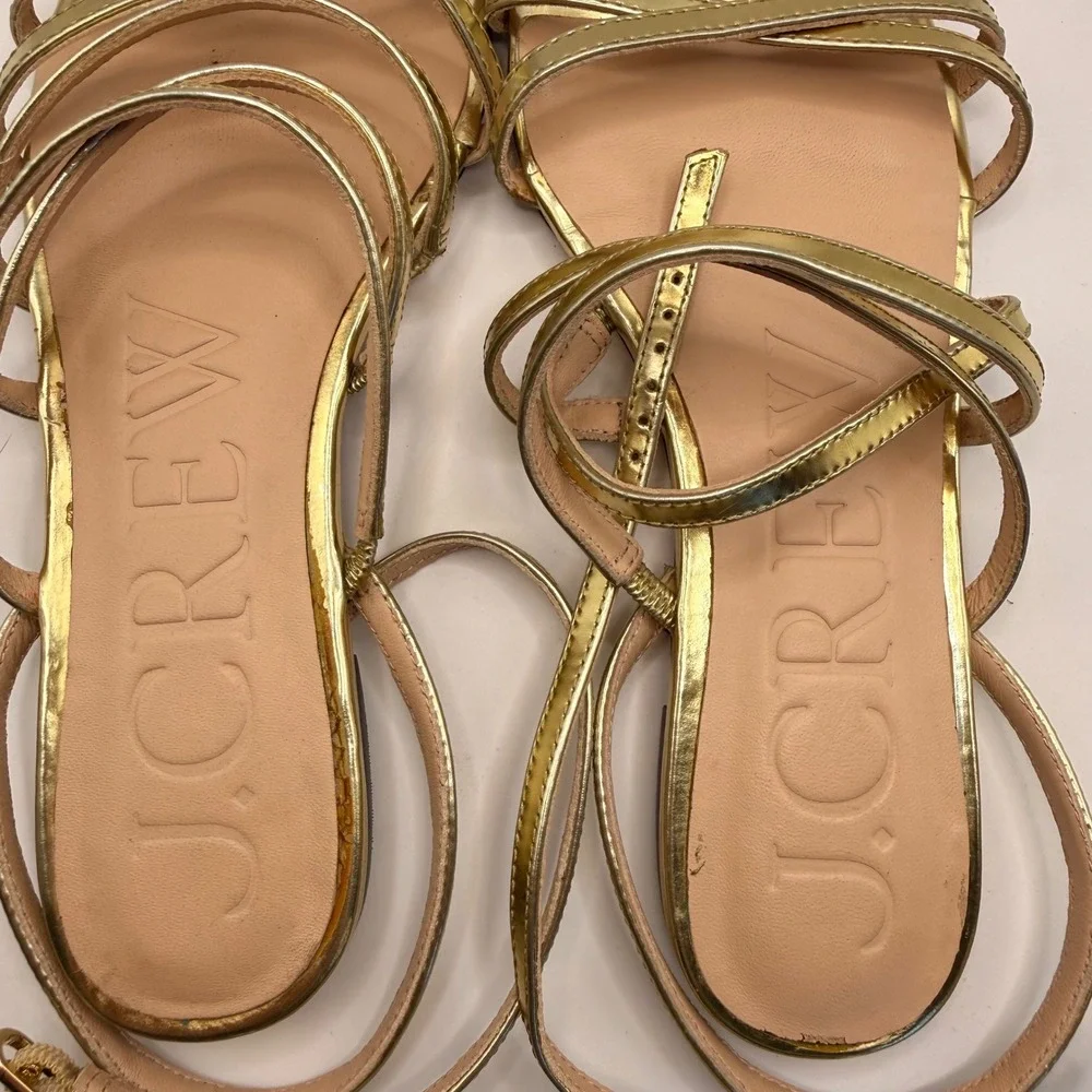 J. Crew Factory strappy metallic